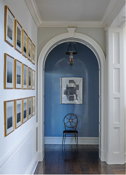 A hallway in Victoria’s family home in Connecticut. Photo by Francesco Lagnese.
